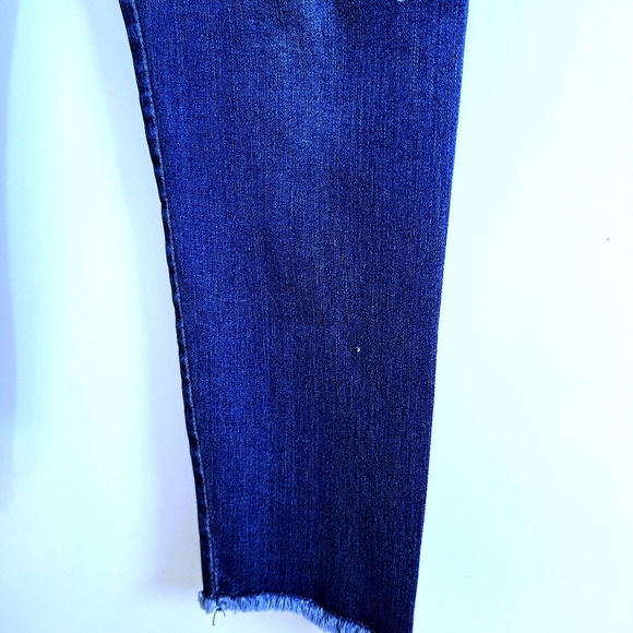 Women's Democracy Flower Embroidered AB Solution Ankle Jeans Size 8 P - Picture 8 of 12